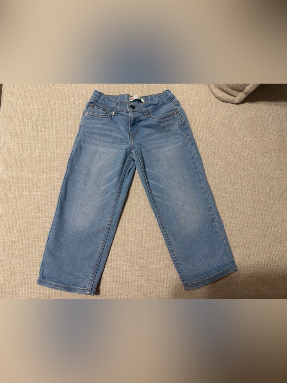 Kids Light Blue Loose Taper Jeans